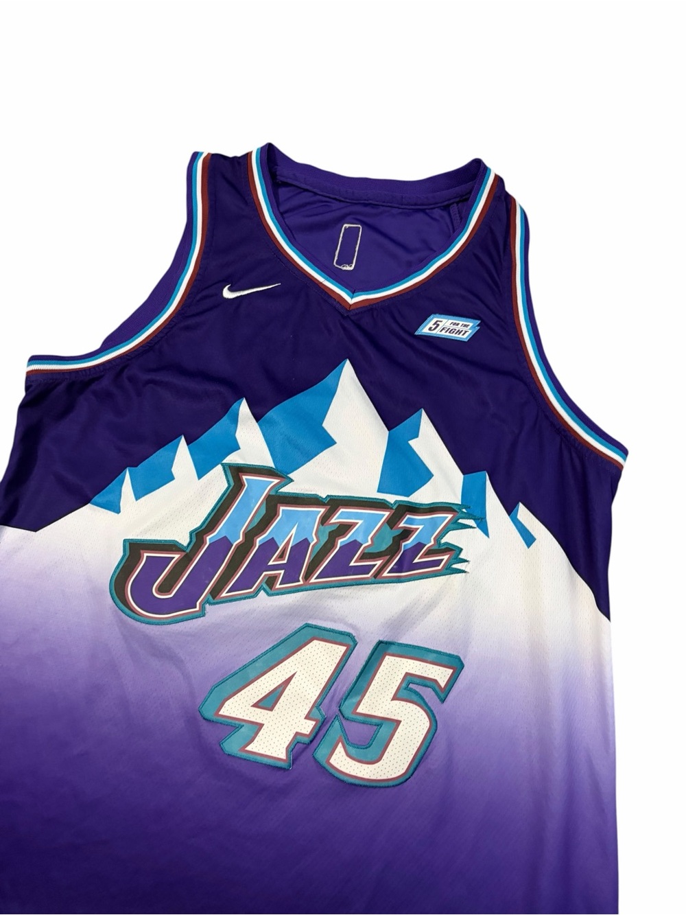 Nike Donavan Mitchell Utah Jazz Throwback Jersey Mens 54 Stitched Purple